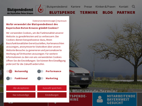 'blutspendedienst.com' screenshot