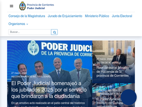 'juscorrientes.gov.ar' screenshot