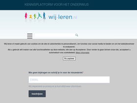 'wij-leren.nl' screenshot