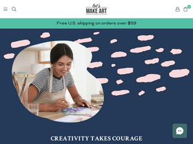 'letsmakeart.com' screenshot