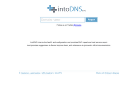'intodns.com' screenshot