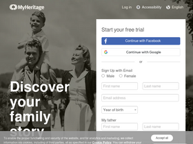 'myheritage.com' screenshot