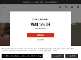 'americancrew.com' screenshot
