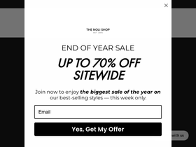 The Noli Shop website screenshot