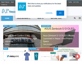 'nepalitelecom.com' screenshot