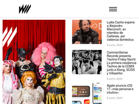 'warp.la' screenshot