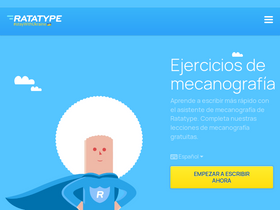 'ratatype.es' screenshot