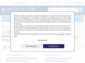 'mijntipsenadvies.be' screenshot