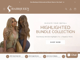 hairqueenla.com homepage screenshot