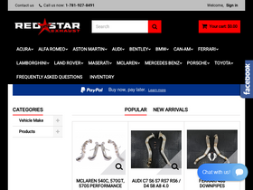 redstarexhaustusa.com homepage screenshot