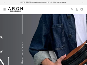 aroncuero.com homepage screenshot