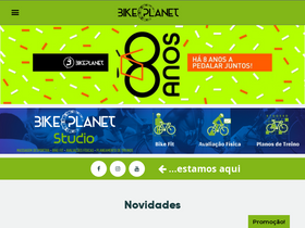 bikeplanet.pt homepage screenshot