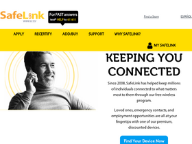 'safelinkupgrades.com' screenshot