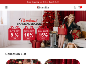 Ziveseller homepage screenshot