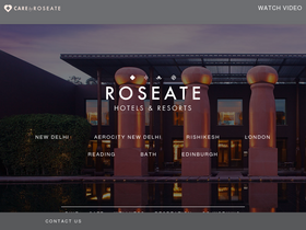 'roseatehotels.com' screenshot