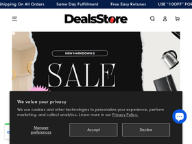 Deals Store homepage screenshot