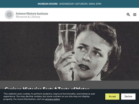 'sciencehistory.org' screenshot
