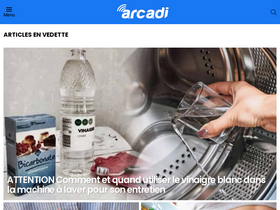 'arcadi.fr' screenshot