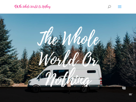 'thewholeworldornothing.com' screenshot