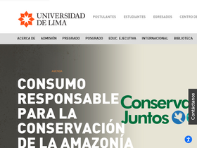 'ulima.edu.pe' screenshot