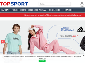 'topsport.ro' screenshot