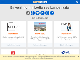 'iskontokuponu.com' screenshot