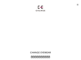 'change-eyewear.com' screenshot