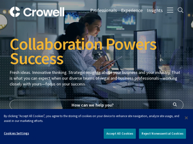 'crowell.com' screenshot