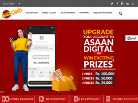 'jazzcash.com.pk' screenshot