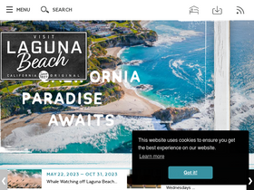'visitlagunabeach.com' screenshot