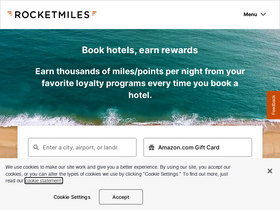 'rocketmiles.com' screenshot