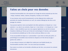 'csa.fr' screenshot