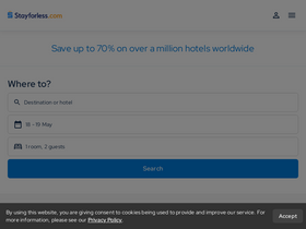 'stayforless.com' screenshot