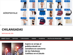 'chilangadas.com.mx' screenshot
