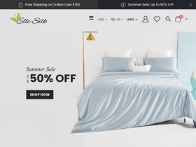 'ellesilk.com' screenshot