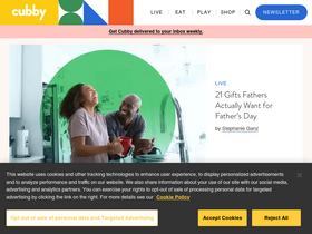 'cubbyathome.com' screenshot