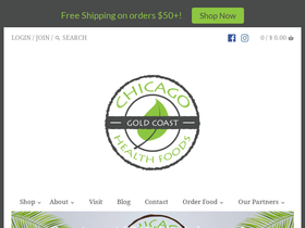 chicagohealthfoods.com homepage screenshot