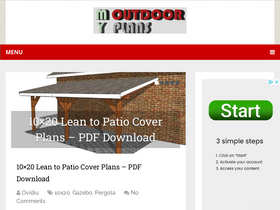 'myoutdoorplans.com' screenshot
