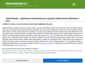 'alkoholmetr.cz' screenshot