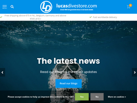 'lucasdivestore.com' screenshot