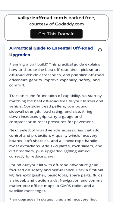 valkyrieoffroad.com