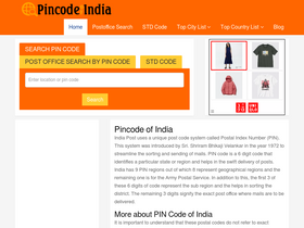 'pincodeofindia.in' screenshot