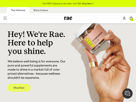 'raewellness.co' screenshot
