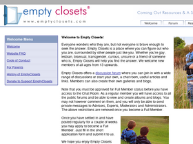 'emptyclosets.com' screenshot