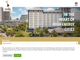 'sedahotels.com' screenshot