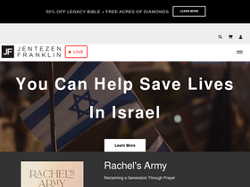 'jentezenfranklin.org' screenshot