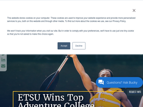 'etsu.edu' screenshot