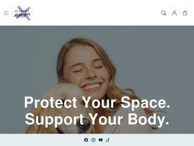 Allergy Defender homepage screenshot