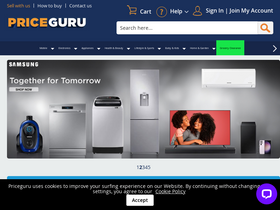 'priceguru.mu' screenshot