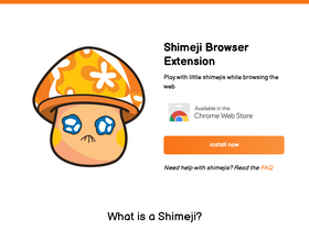 'shimejis.xyz' screenshot